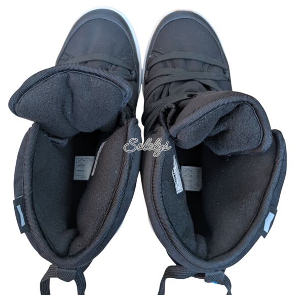 Native Chamonix Women 7 Water-Resistant Cold Winter Boot Jiffy Black Shell White - Picture 7 of 9